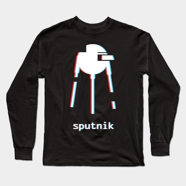 Sputnik | Soviet Union USSR Russian Space Program Long Sleeve T-Shirt by MeatMan